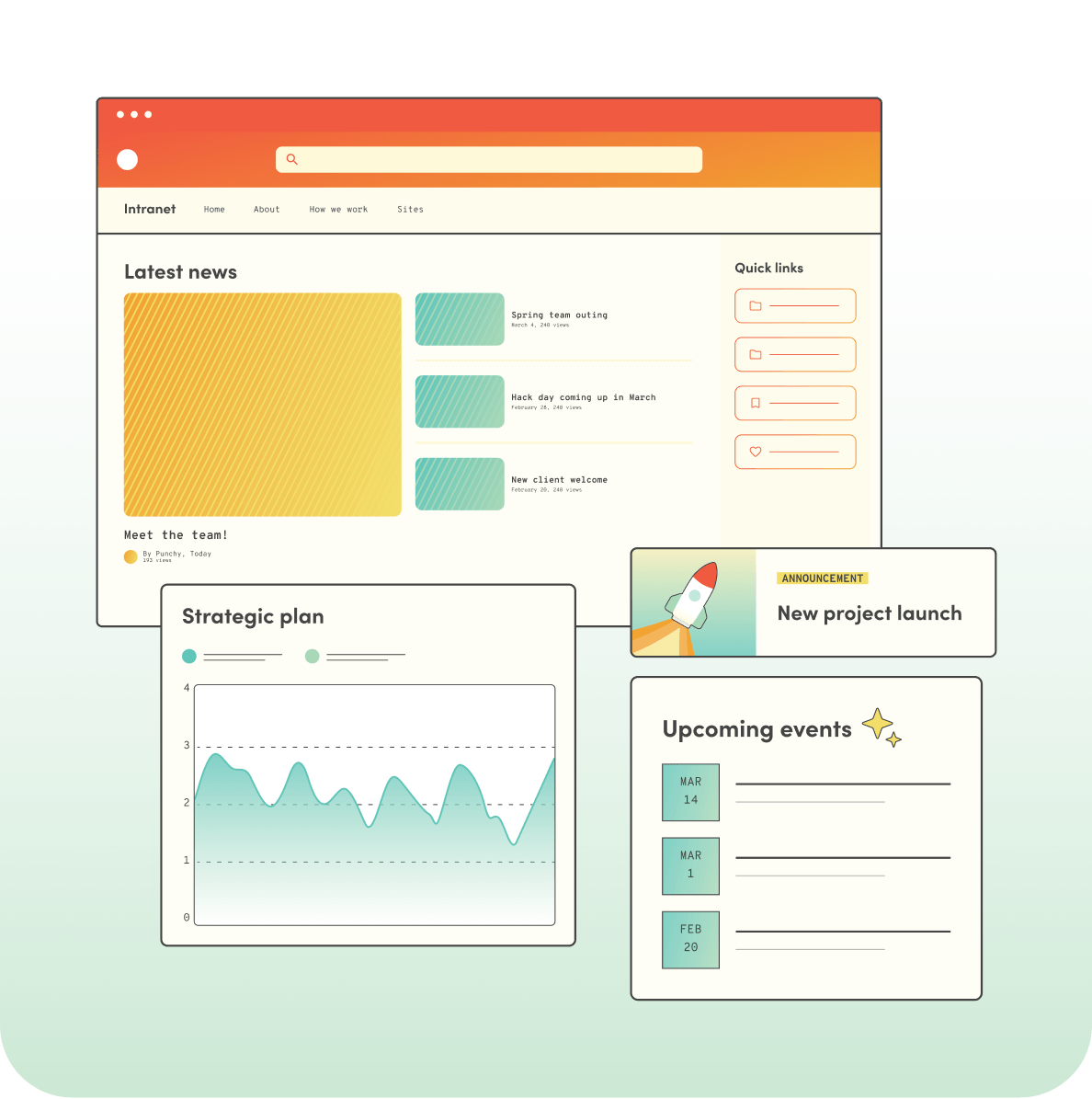 Intranet and dashboards illustration